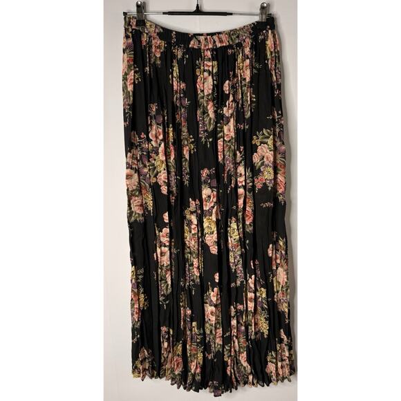 Vtg Compognie Internationale Express Floral Fairy Cottagecore Maxi Skirt M - Picture 1 of 9
